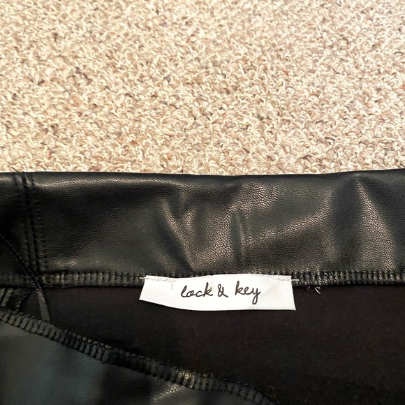 Faux Leather Mini Skirt - Picture 2 of 2